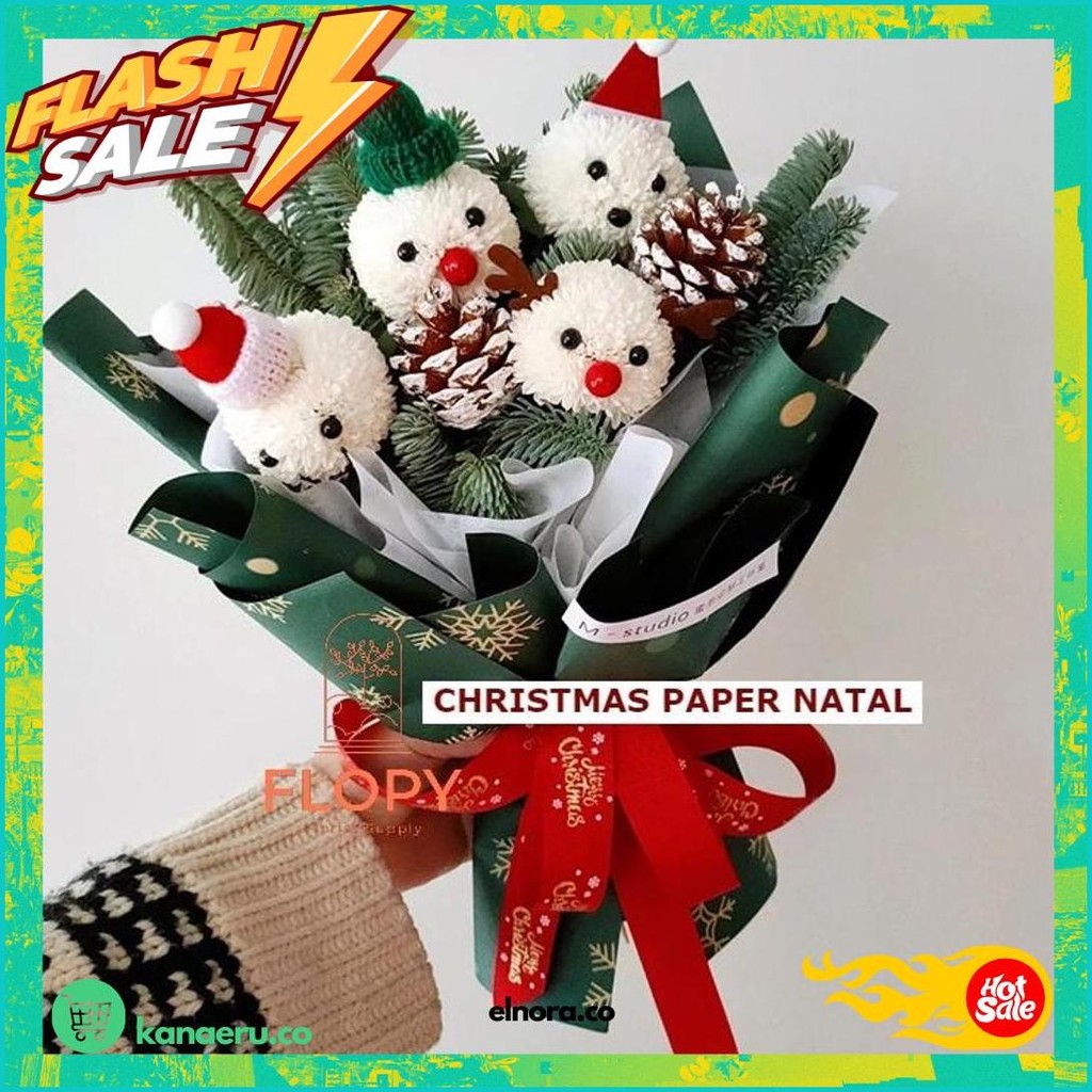 

[5 Lembar] Fw-Ch Christmas Paper Natal / Kertas Bunga / Tissue Bunga - Fwch Promo