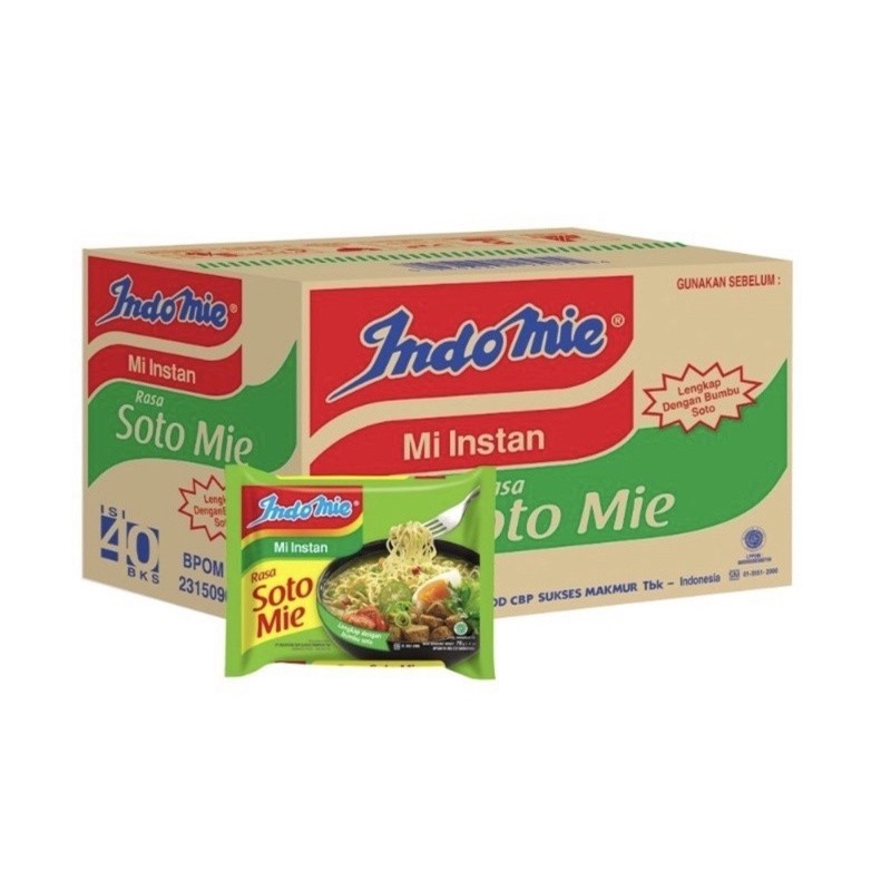 

INDOMIE RASA SOTO MIE 1 dus isi 40