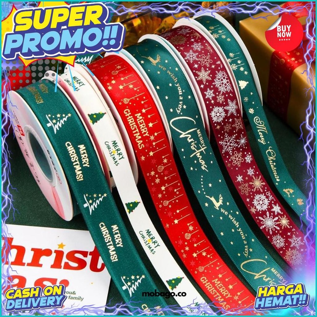 

2.5Cm X 22Mtr Per Roll Pita Natal - Pita Santin Christmas Sale