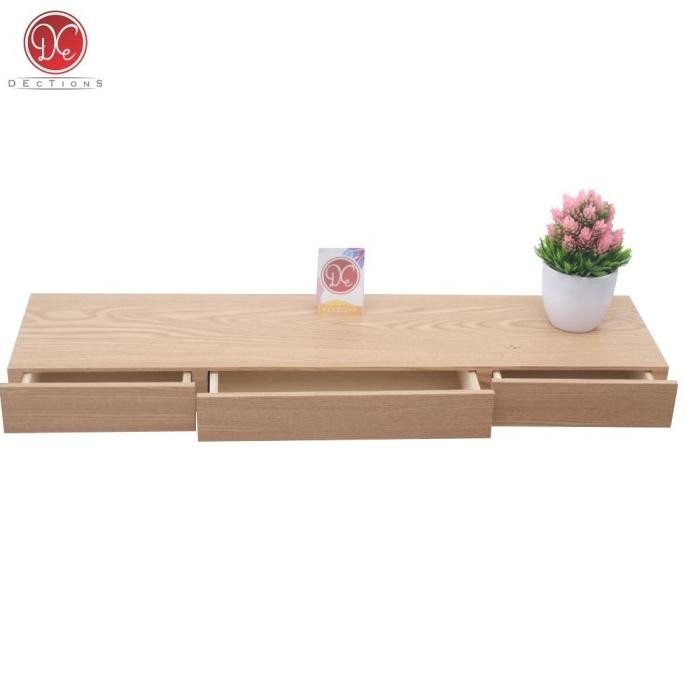 Rak Ambalan Laci Meja Minimalis/Meja Rias Kamar Tidur 3 Slot Gantung P83T