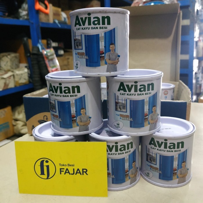 :=:=:=:=] Cat minyak kayu dan besi 100 cc Avian kaleng kecil