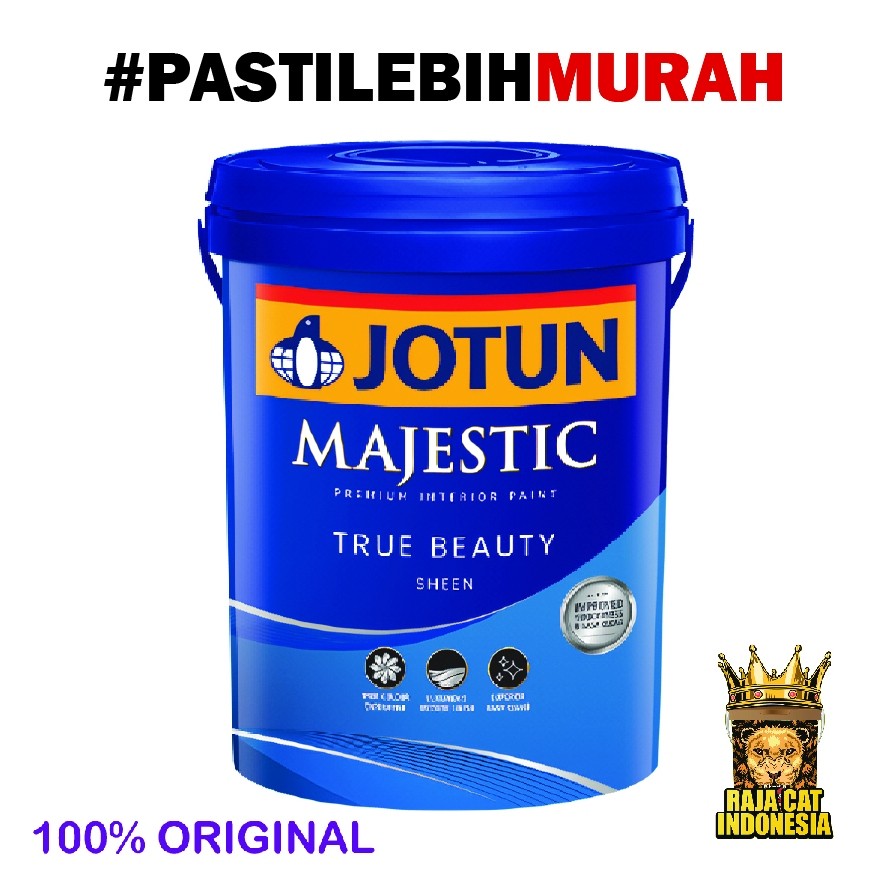 Cat Tembok Kilap Jotun Majestic True Beauty Sheen Warna Putih 20 Liter