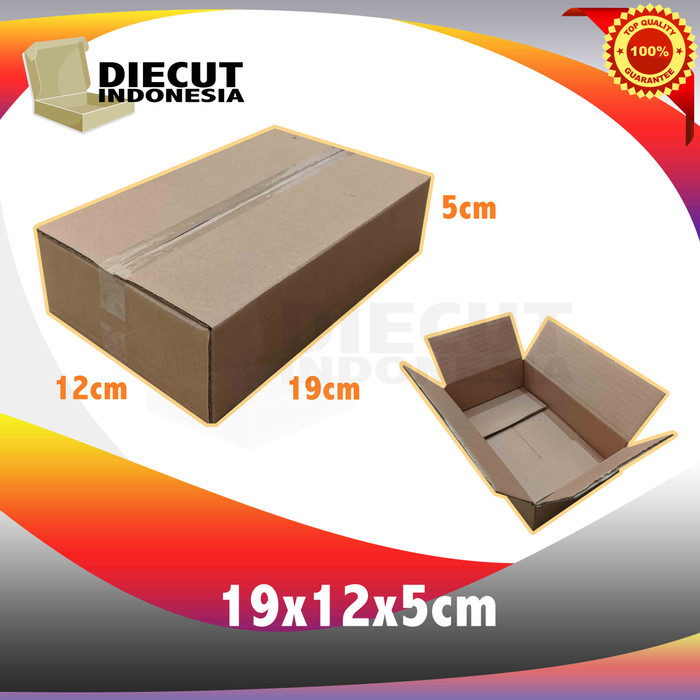 

Box 19x12x5 cm kardus kotak baru packing packaging polos sheet