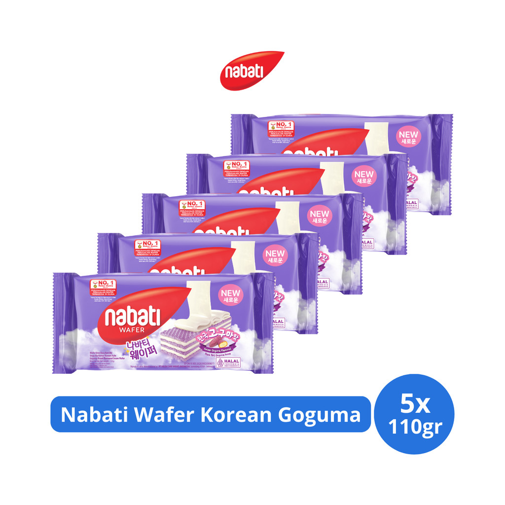 

Nabati Wafer Korean Goguma 110gr x 5 pcs