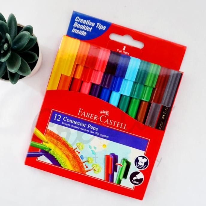 

Faber-Castell Connector Pen Spidol 12 Warna