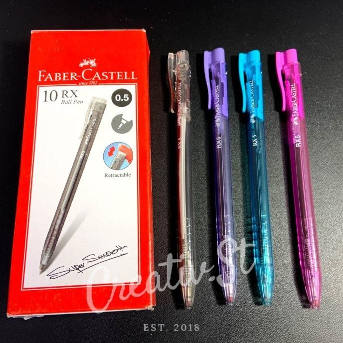 

TERBARU - FABER CASTELL Pulpen / Bolpen Rx 0.5 Mm