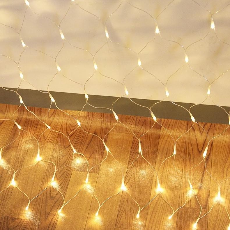 NATARU SUPERMARKET IMPORT EKSPOR Lampu Hias Led Jaring Net Jala String Light Warna - Warni Usb Plug 