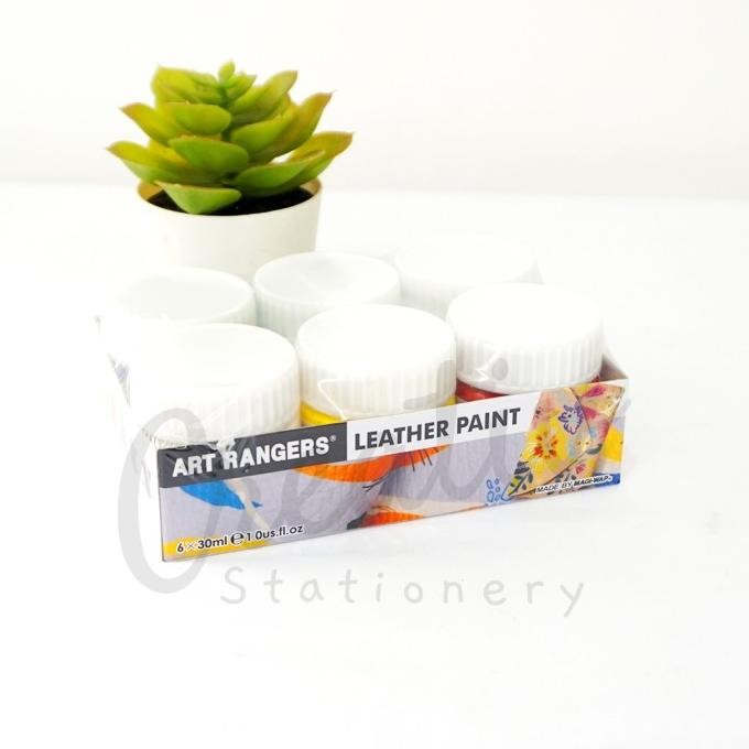 

Art Rangers Leather Paint Cat Kulit Water Based 6 Warna x 30 Ml