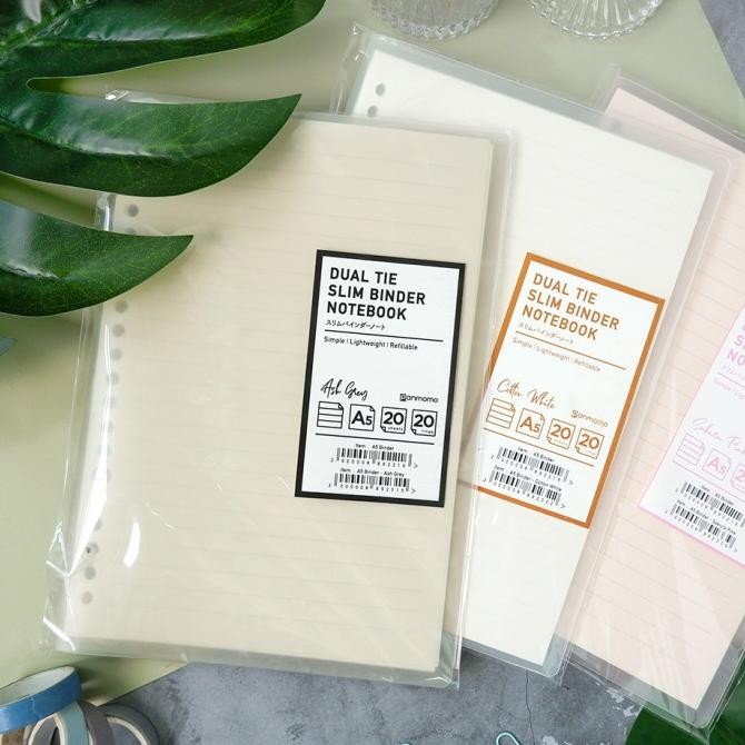 

Panmomo Dual Tie Slim Binder Notebook [CREATIV]