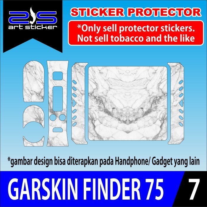 COD Finder 75 Itachi White Marble Stiker Skin Casing Bayar Ditempat Buy1get1free