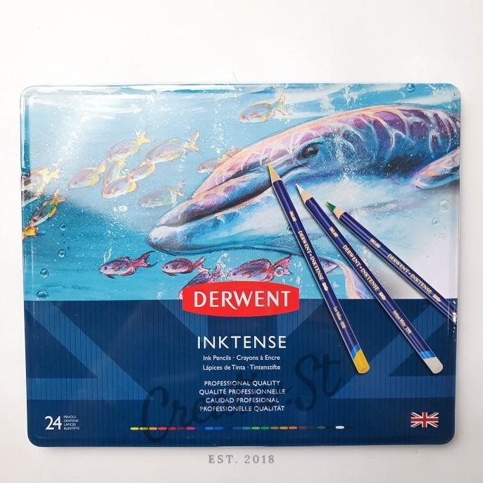 

Pensil Warna Derwent Inktense 24 Tin Color Pencil
