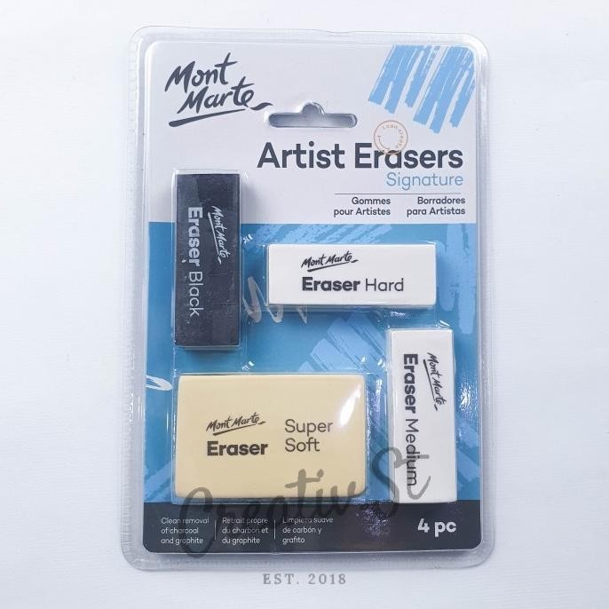 

Mont Marte Artists Kneadable Eraser 4 Pcs MAXX0005