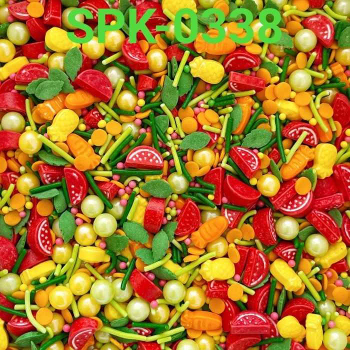 ;&;&;&;&] SPK-0338 Sprinkles sprinkle springkel 1kg buah semangka nanas wortel