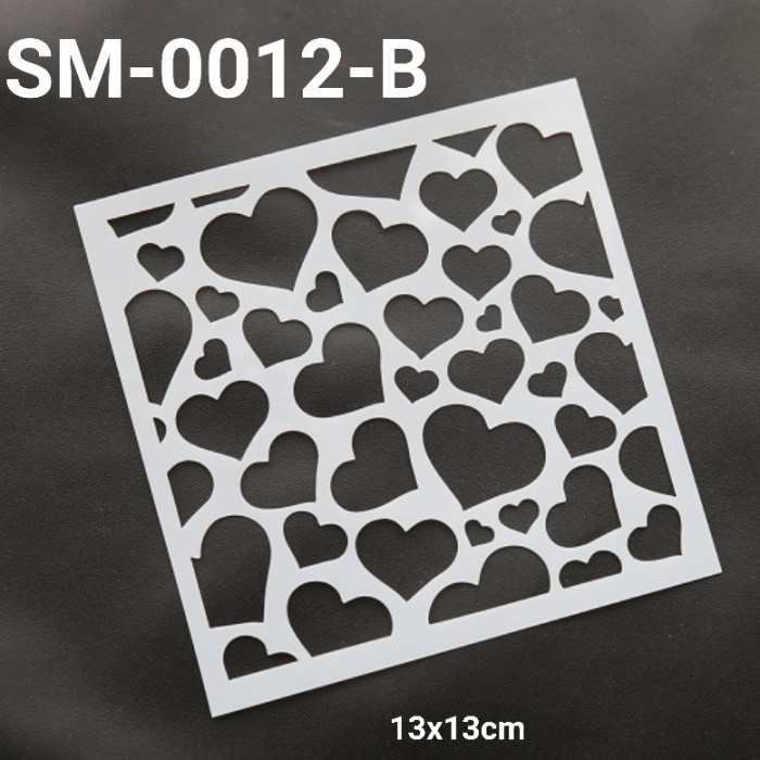 

Kualitas terbaik] GR-SM-0012 Cake stencil stensil pinggiran kue hati wedding valentine