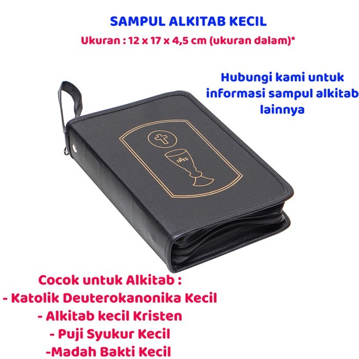 

Ready Sampul Cover Alkitab Kecil Piala Salib Tas Buku Katolik & Kidung