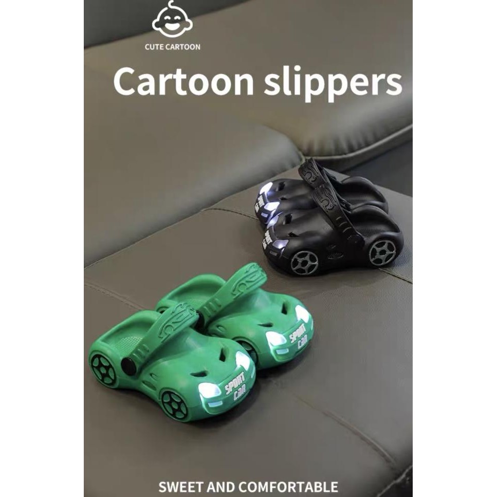 Sepatu Sandal Jelly Anak(Laki-Laki/Perempuan) Baim Lampu Led