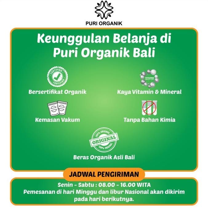 

Beras Jepang Beras Japonica Organik Jatiluwih 2kg / Bagus Untuk Sushi F67A