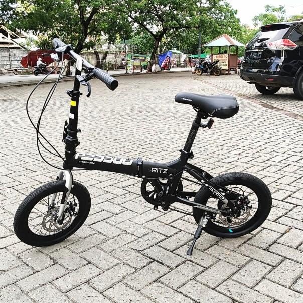 Sepeda Lipat / Folding Bike Odessy Ritz 16 Inci Frame Steel 7 Speed