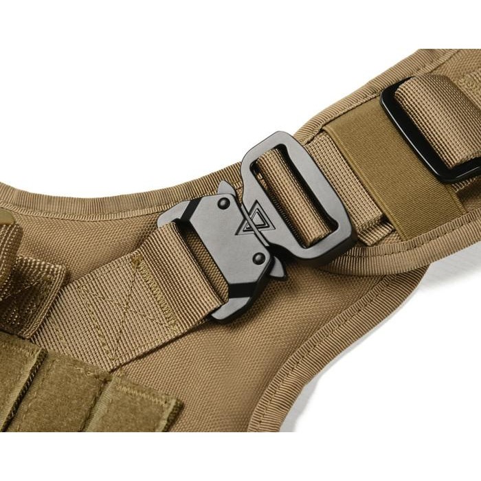 K9 Military Tactical Vest Dog Harness Rompi Militer Anjing Besar Kuat