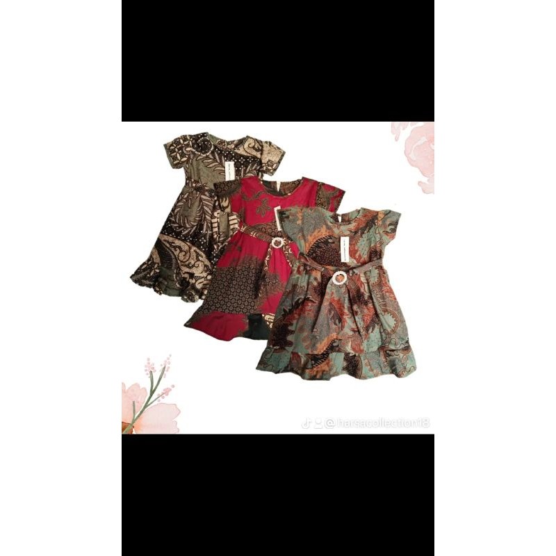 Batik anak perempuan dress batik anak perempuan