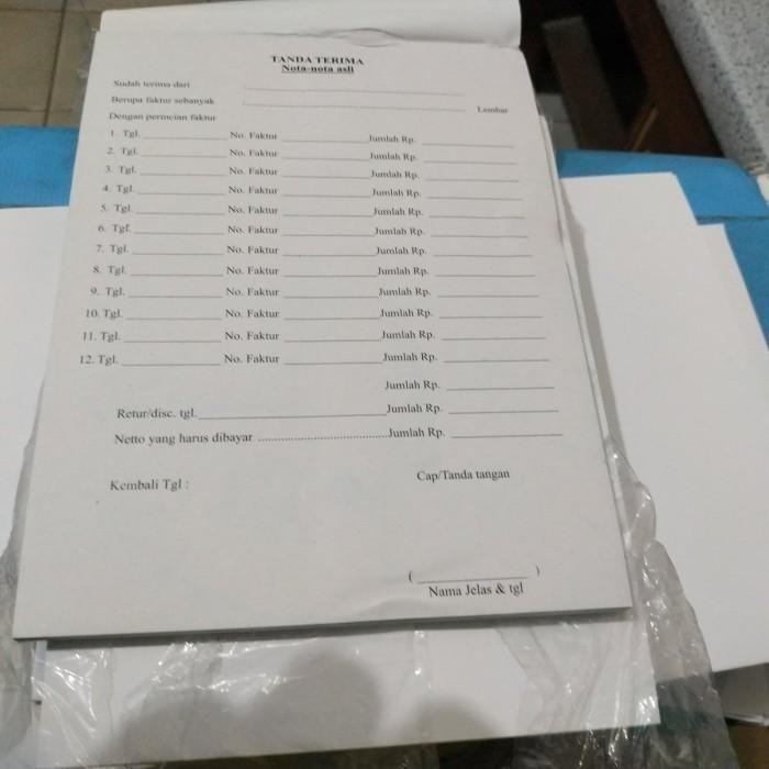 

Buku Tanda Terima 3 Rangkap / 3 Ply Ncr ( Kelipatan 10 Buku)