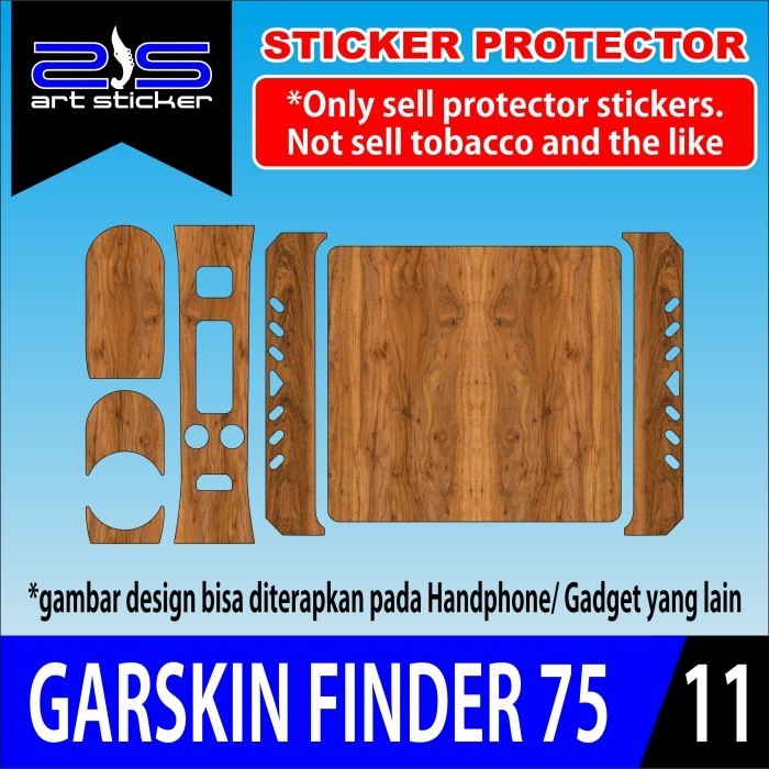 COD Finder 75 Itachi Wood Stiker Skin Casing Bayar Ditempat Buy1get1free