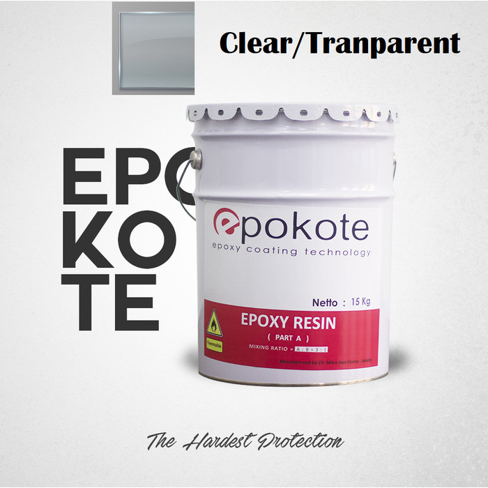 CAT LANTAI EPOXY TOP COAT 5 KG SET WARNA CLEAR
