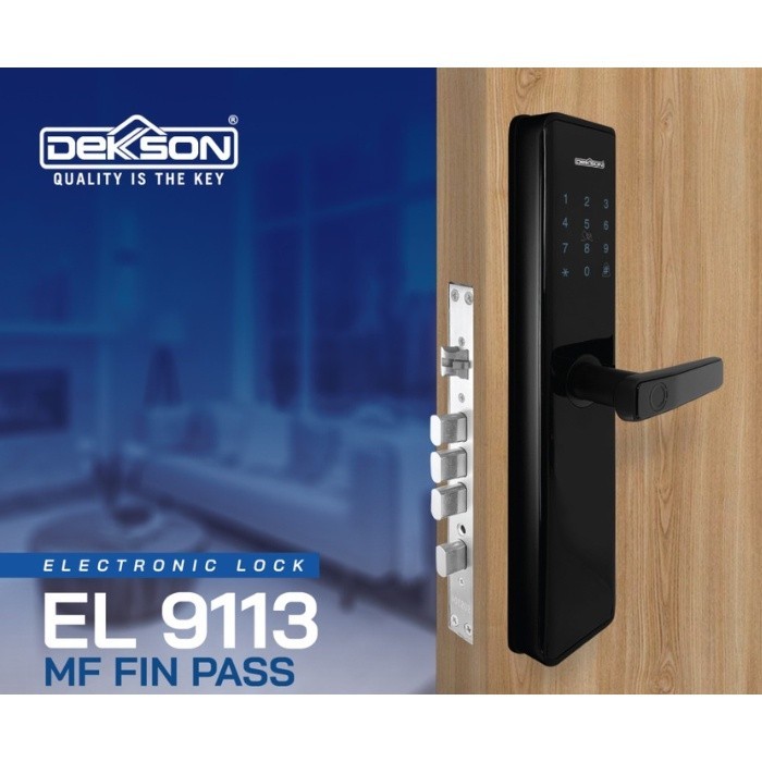 Dekkson 5601091132 EL 9113 MF Fin Pass Smart Digital Lock Black