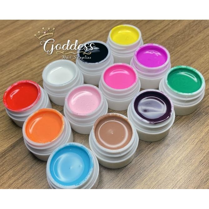 

TERBARU - PAINTING GEL / GEL COLOR SET 12 COLOR 12 GEL IN POT SET