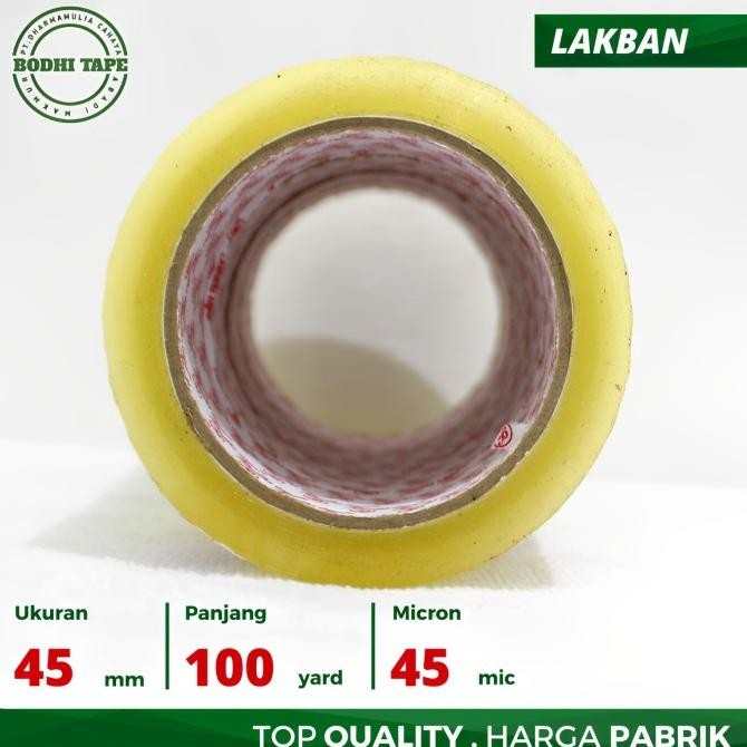 

TERLARIS - LAKBAN BODHI BENING & COKLAT 45mm X 100yard KHUSUS GOJEK