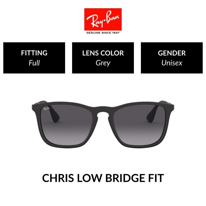 RAY-BAN CHRIS RB4187F 622/8G Full Fitting Sunglasses 54mm