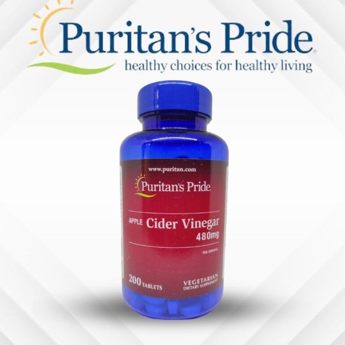 

SALE Apple Cider Vinegar 480mg Puritan's Pride isi 200 tablets