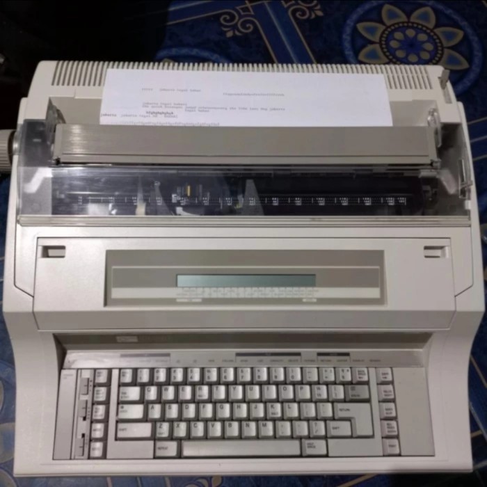 

PROMO NAKAJIMA AE-830 SIZE A3 MESIN KETIK TIK LISTRIK - TYPEWRITER AE830 18