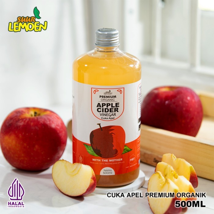 

SALE SUUR LEMOEN CUKA APEL 500ML WITH MOTHER CUKA APEL organik_