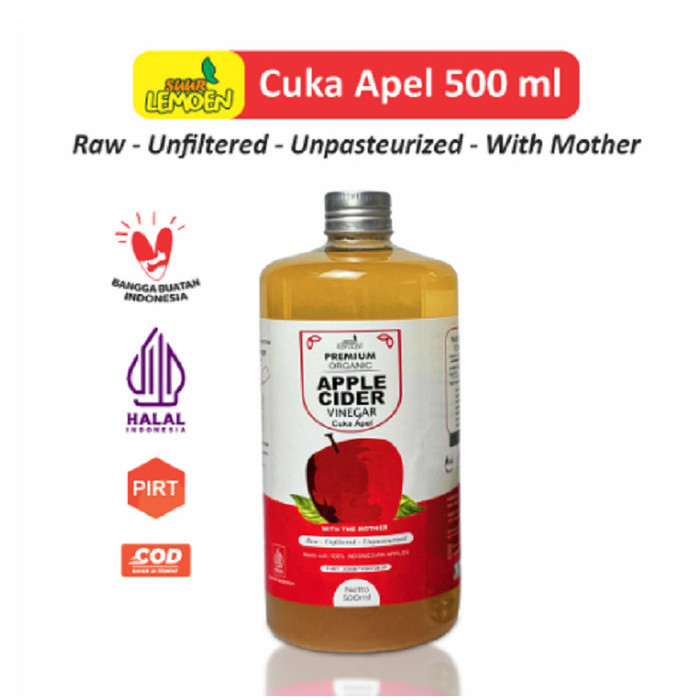 

SALE Cuka Apel Original Organik 500ml / Apple Cider Vinegar Organic / Cuka Apel Premium / Diet