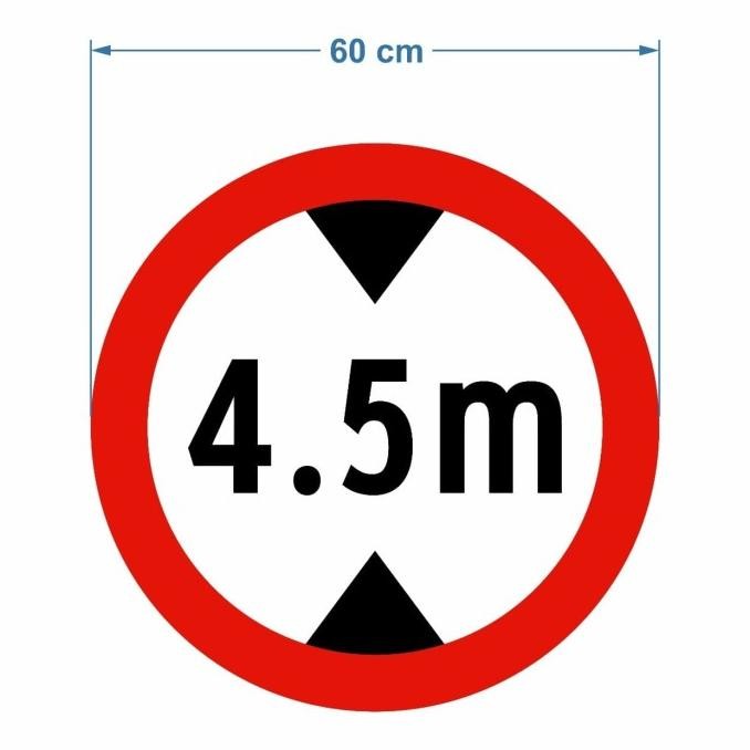 

RAMBU KETINGGIAN MAKSIMUM Lingkaran Plat Aluminium 60 cm