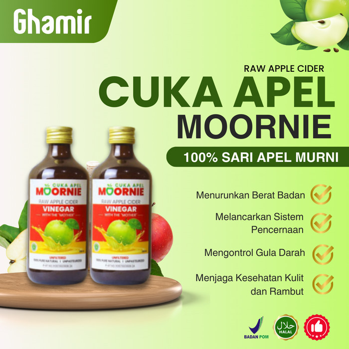 

TERMURAH Cuka Apel Moornie 100% Sari Apel Murni - Obat Gula Darah Diet Alami Kesehatan Kulit dan