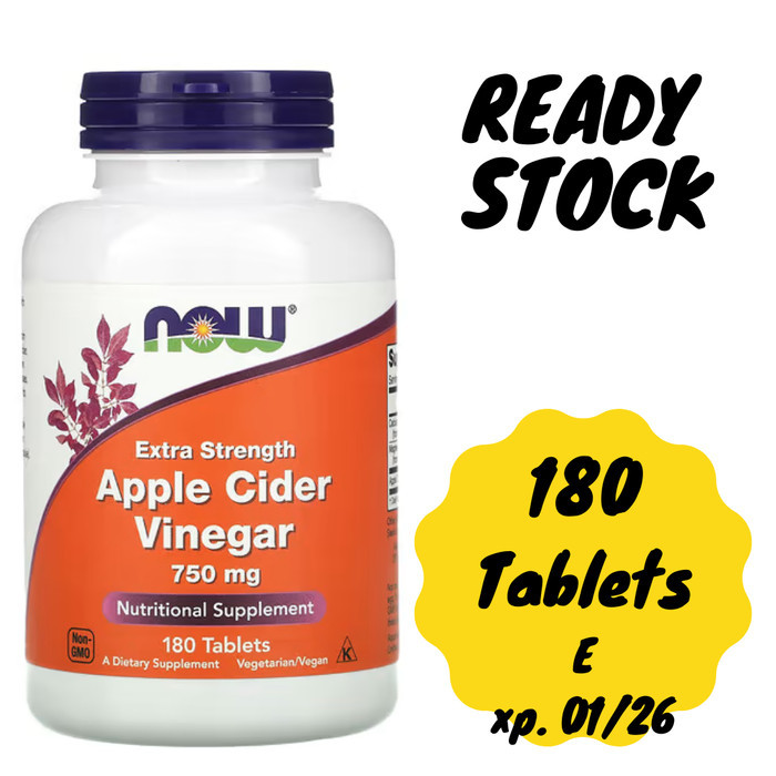 

HOT PROMO ORI USA Now Apple Cider Vinegar 450 mg Extra Strength 750 mg