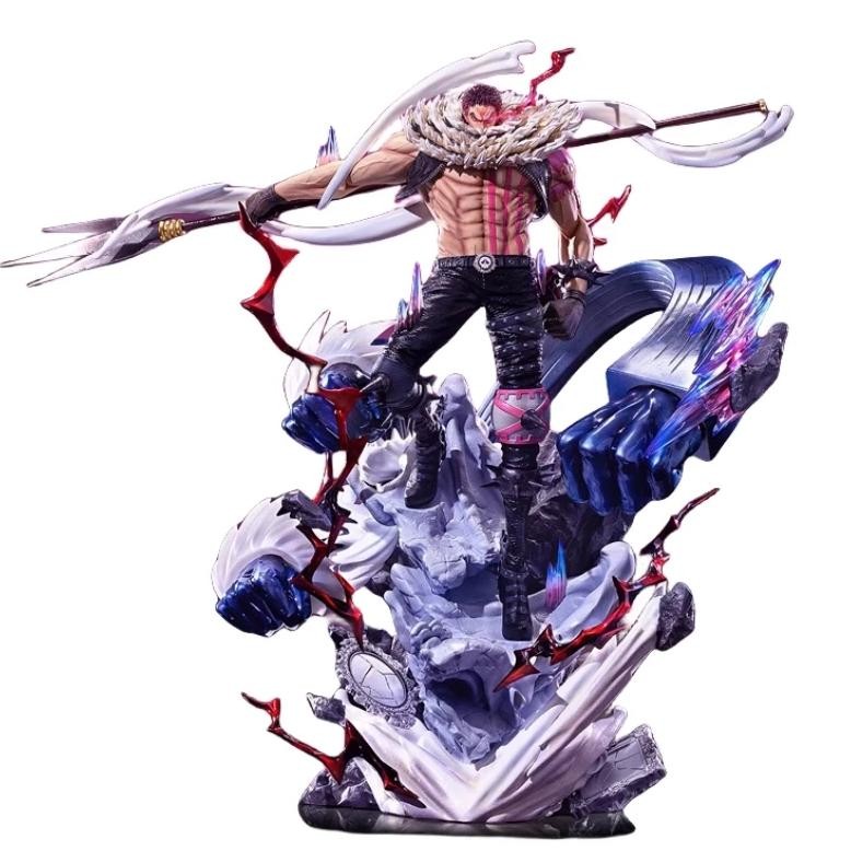 53cm resin water bear studio gk one piece charlotte katakuri anime action figure statue ornament mod