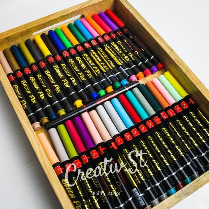 

TERMURAH - Brush Pen / Brushpen / Spidol Kaligrafi Snowman BM-1 36 Warna PART 2