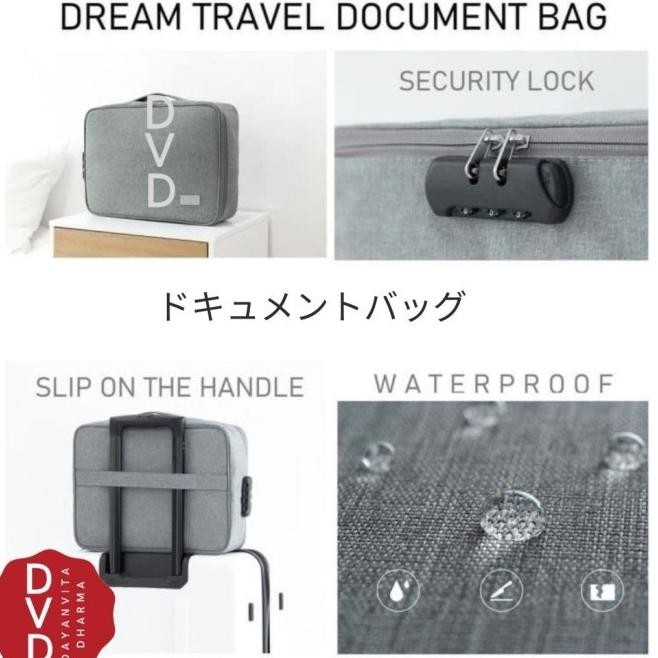 

BEST TAS DOKUMEN ORGANIZER BAG WITH SAFETY LOCK SECURITY WATERPROOF