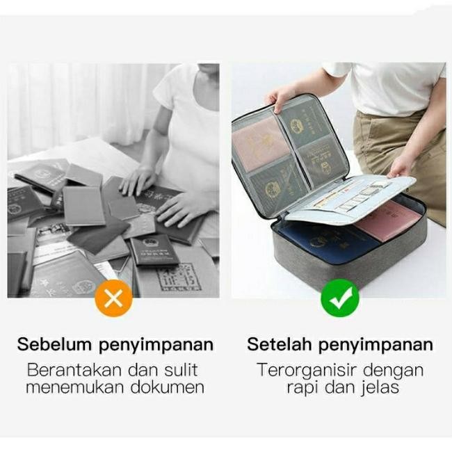 

TAS DOKUMEN ANTI AIR 3 DIGIT ANGKA KUNCI PASSWORD /TRAVEL DOCUMENT BAG