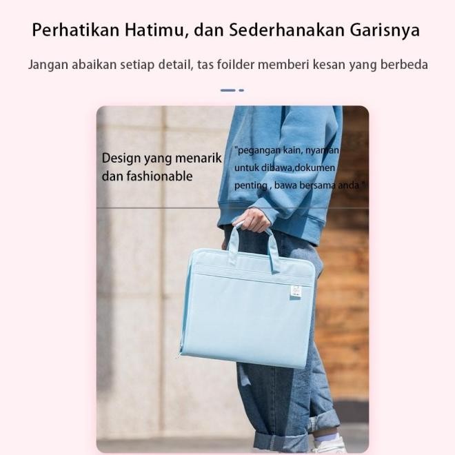 

READY DELI FILE FOLDER DOCUMENT BAG TAS DOKUMEN FILE A4 WARNA PINK BIRU 13 SEKAT 72561 TERLARIS|BEST SELLER