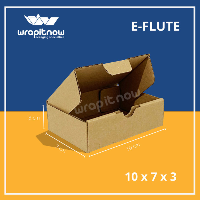 

Kardus Eflute Die Cut 12x12x3 // eflute dus packing olshop hampers