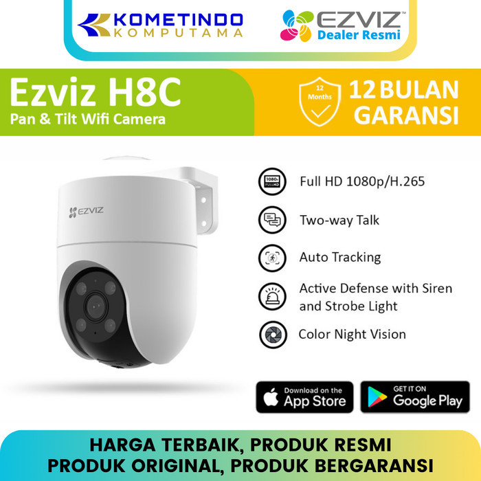 EZVIZ H8C 2MP 1080P OUT DOOR Smart Wireless IP Camera CCTV GARANSI ORI