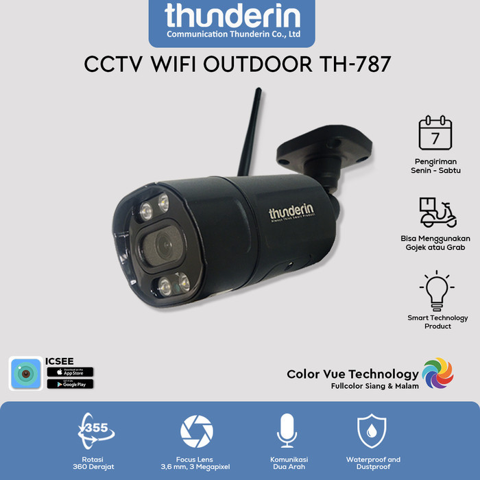CAMERA CCTV WIFI OUTDOOR THUNDERIN TH-787-ICSEE