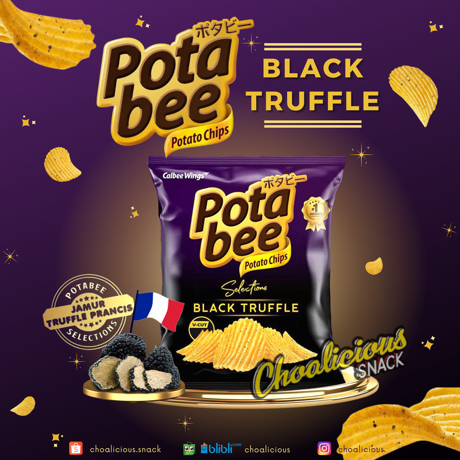 

POTABEE Selection Black Truffle Potato Chips 65 gram 1pc / / AB041