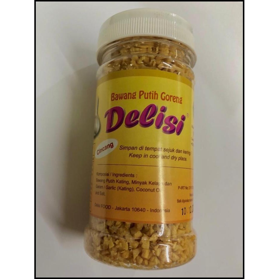 

Delisi Bawang Putih Goreng Cincang 90Gr