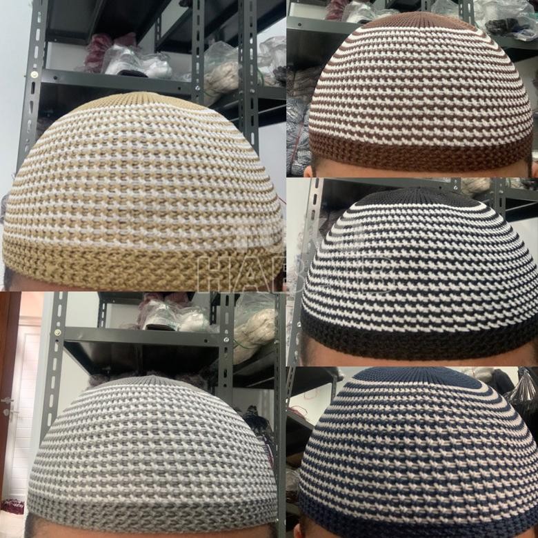 PECI RAJUT MOZAIK ZEBRA GANTEEEENG LURIK POLOS MOTIF DEWASA ANAK BAYI ARIFIN TASBIH PAKET SOUVENIR H