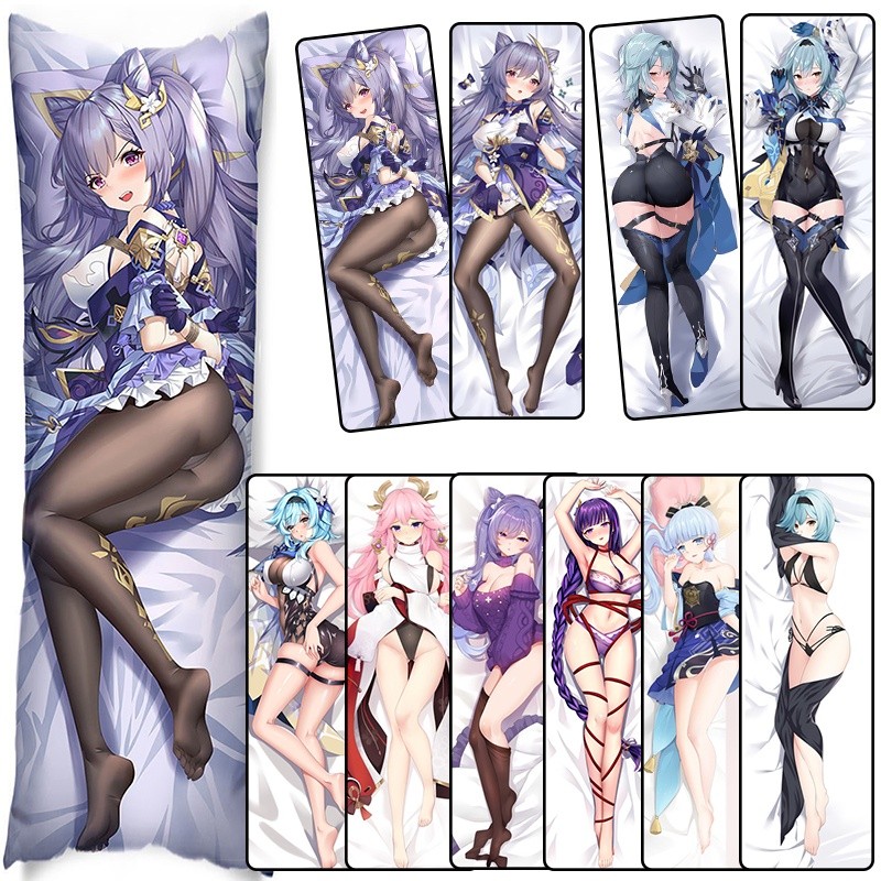 Game Anime Genshin Impact Tartaglia Keqing Hu Tao Bantal Dakimakura Bantal Tubuh Karakter Bantal Ota